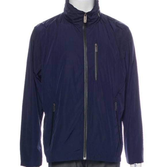 Tumi Tech Packable Blue Jacket Coat - Picture 1 of 9